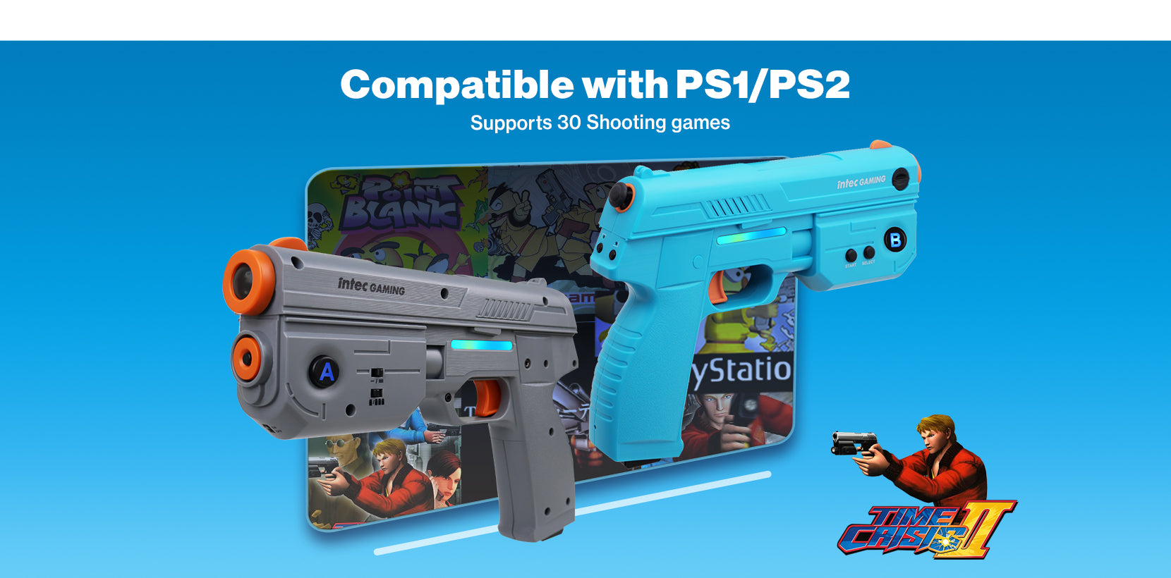 Ps2 Light Gun Rifle Time Breaker LightGun for PS1 /PS2 – INTECGAMING