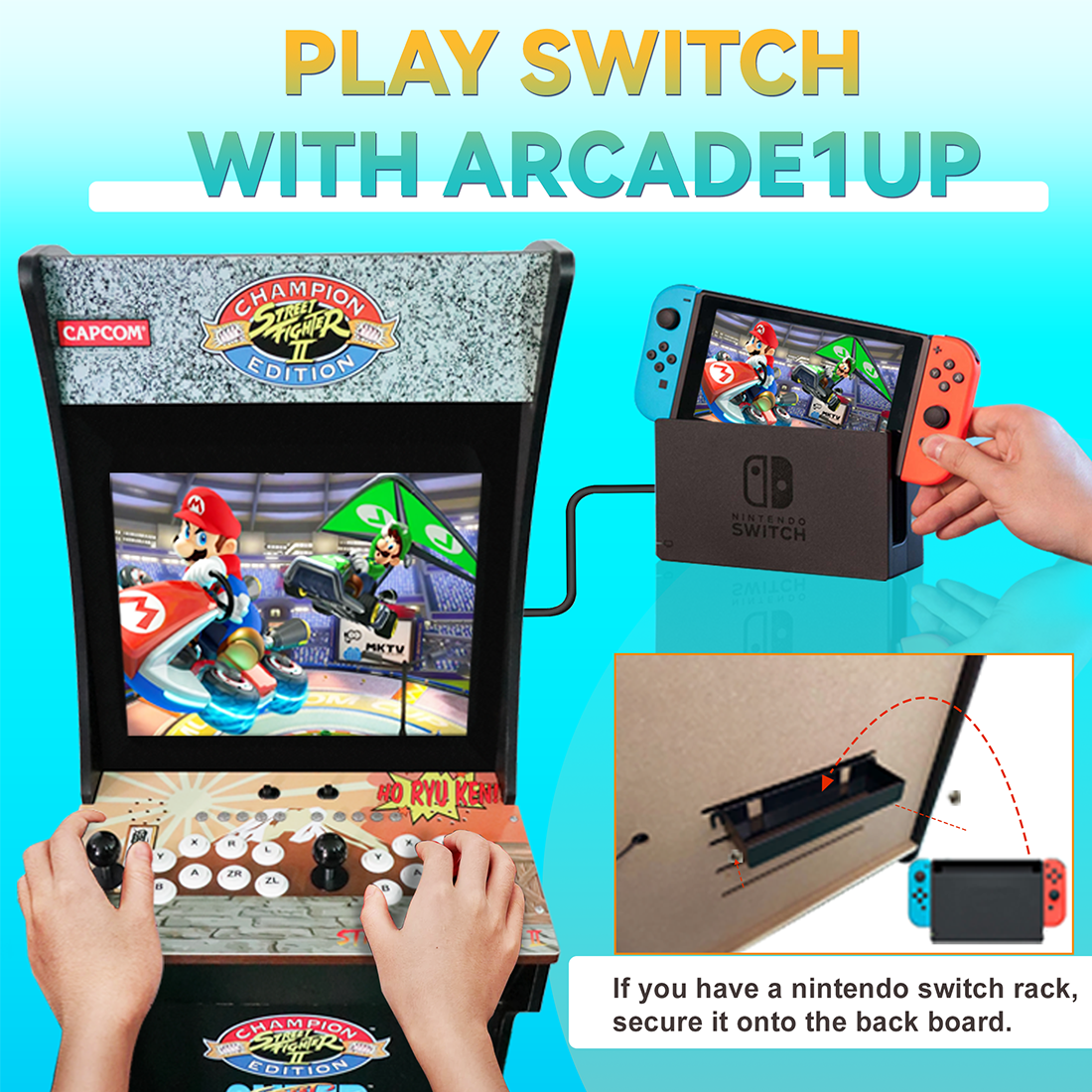 Arcade 1up Cabinet for Switch Console