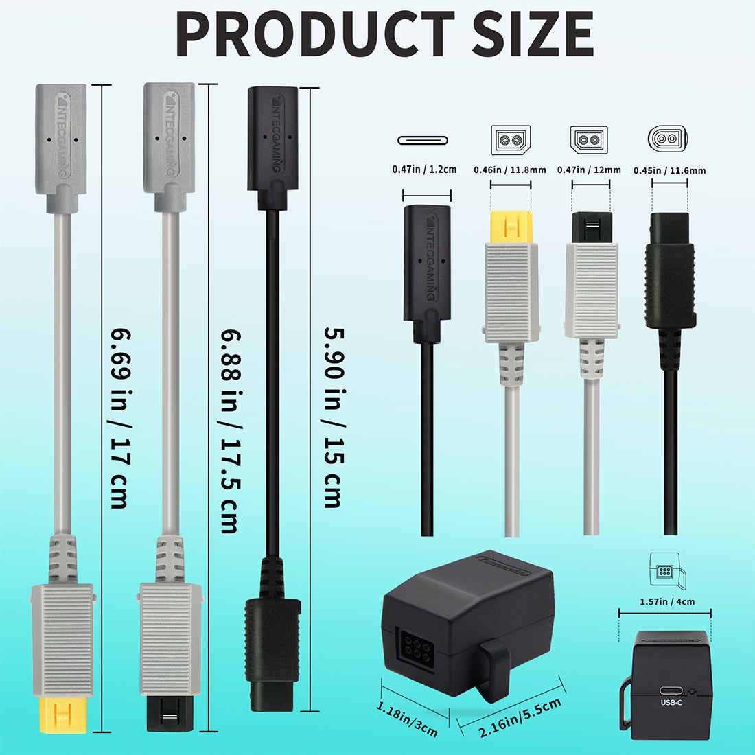 N64/NGC/WII/WII U Type C Power Kit