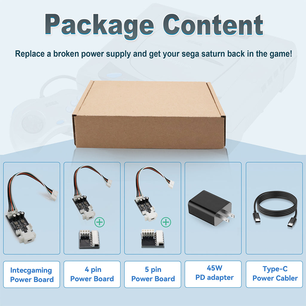 SEGA Saturn Type C Power Kit 4Pin /5Pin /6Pin