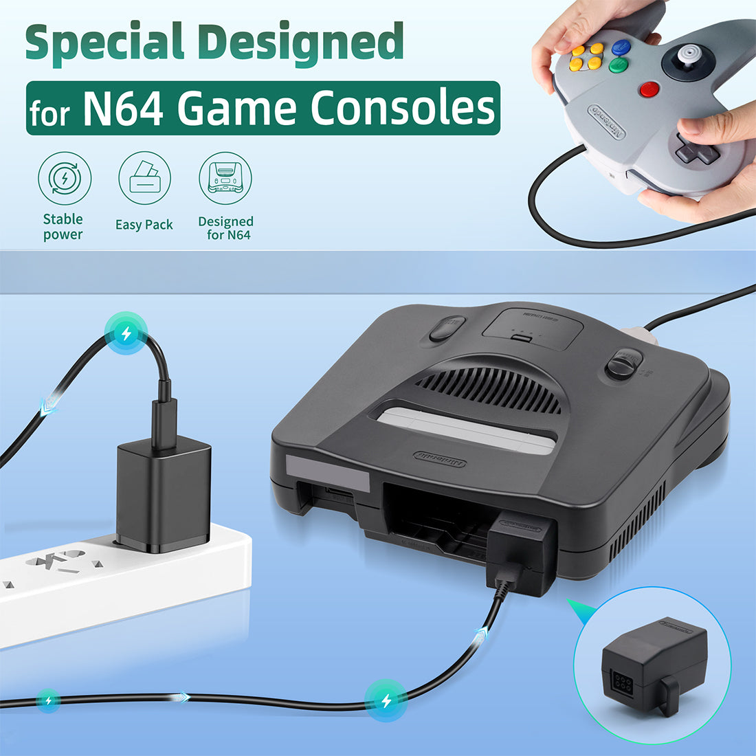 USB Type-C Power Kit – Buy N64 Type C Power Kit – INTECGAMING