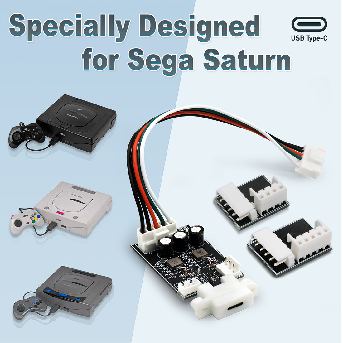 SEGA Saturn Type C Power Kit 4Pin /5Pin /6Pin – INTECGAMING